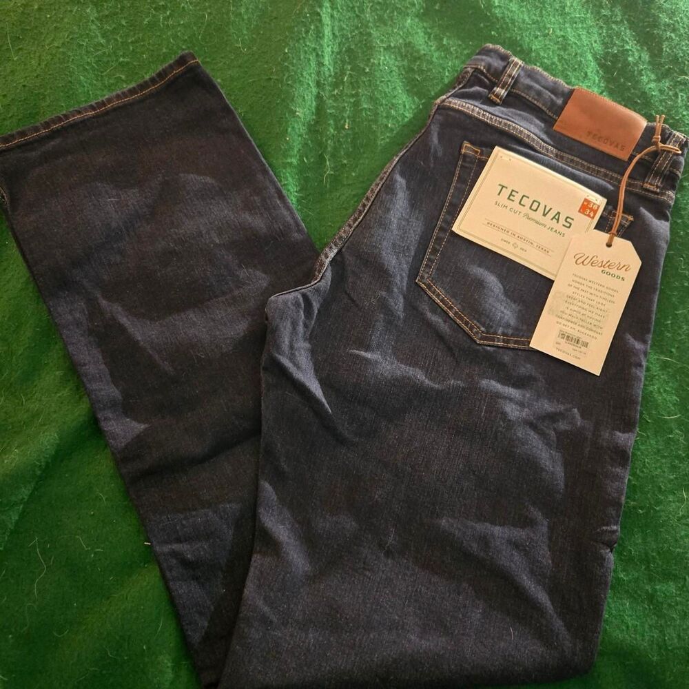 Tecovas Slim Dark Blue 36/34 Men's Jeans (LOC-35)
